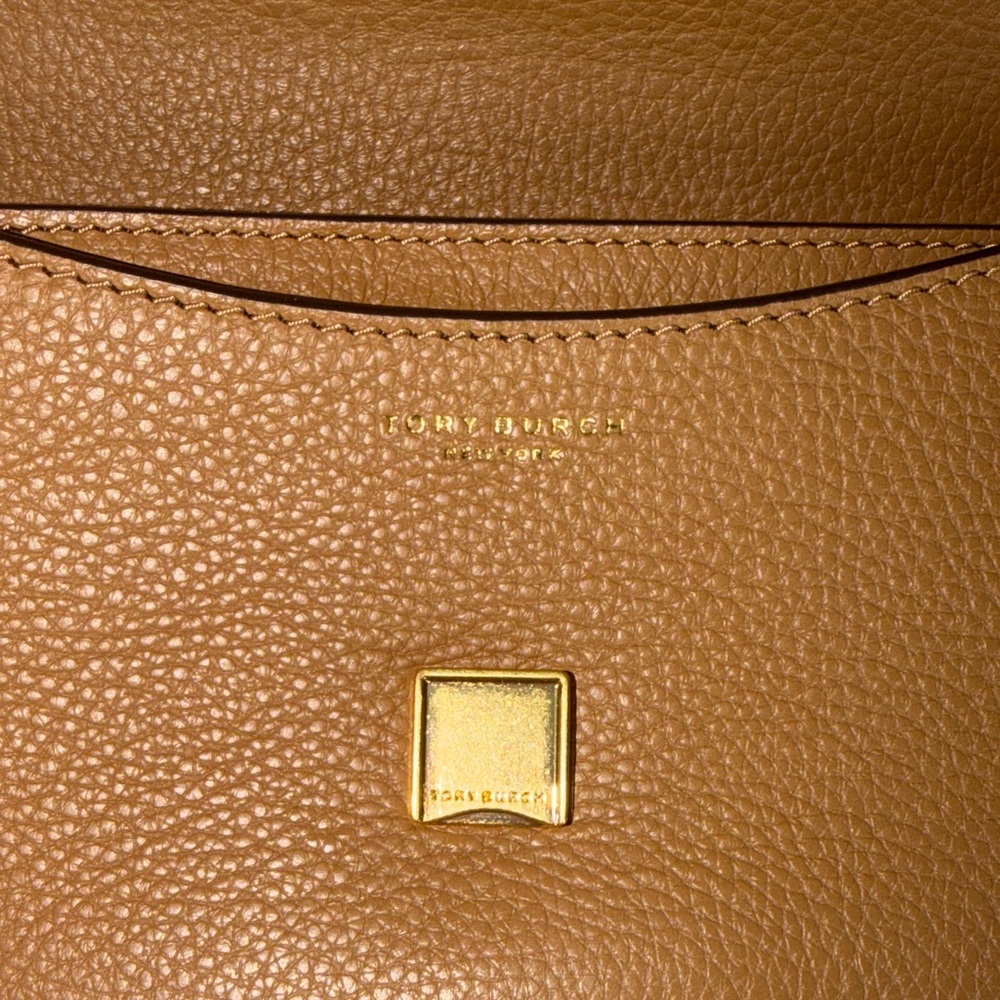Tory Burch Tan Leather Adjustable Crossbody Bag - Picture 8 of 10